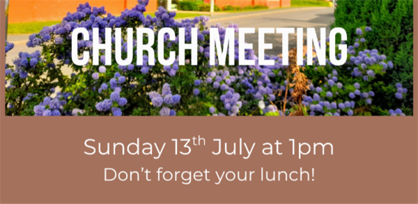 Church meeting - notices