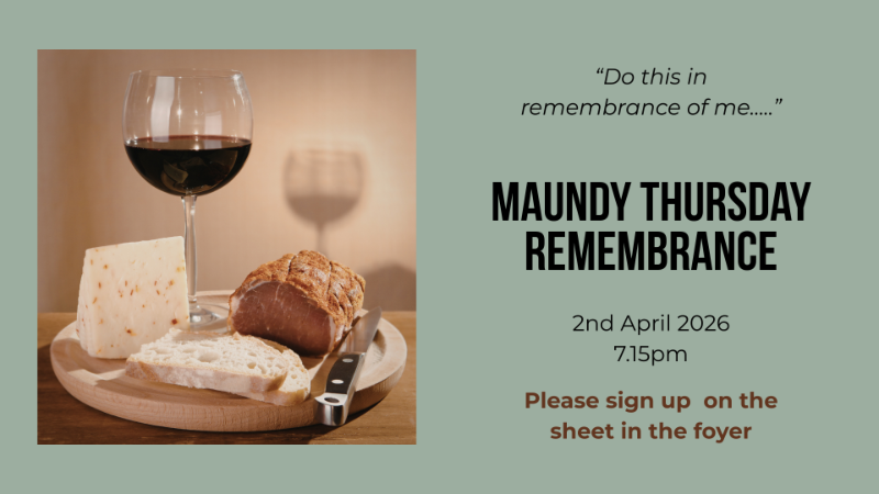 Maundy Thursday Remembrance 